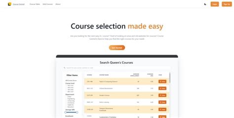 We Made a Website that makes Course Selection easier for Queen  .